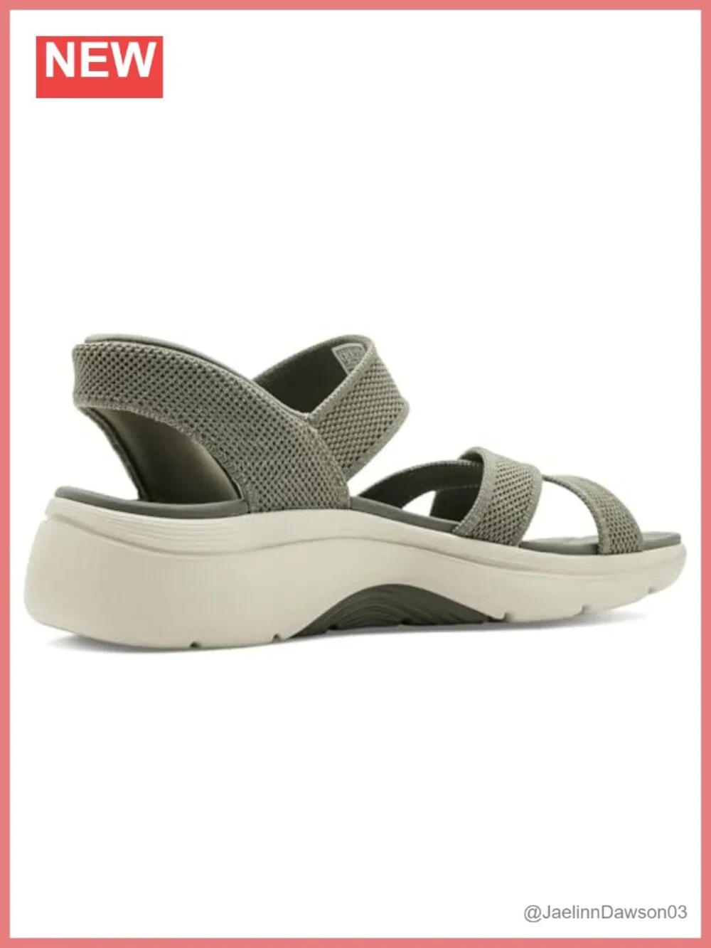 Womens Athletic Sandals Open Toe Slip On Double Strap Wedge Heel